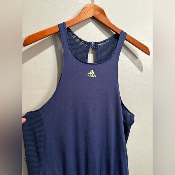 Adidas romper  Dark Blue climacool athletic athleisure tennis prep gold exercise - Picture 12 of 14